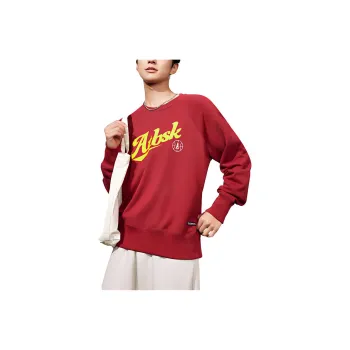 ANTA Sweatshirts Unisex Dark Rosy Red