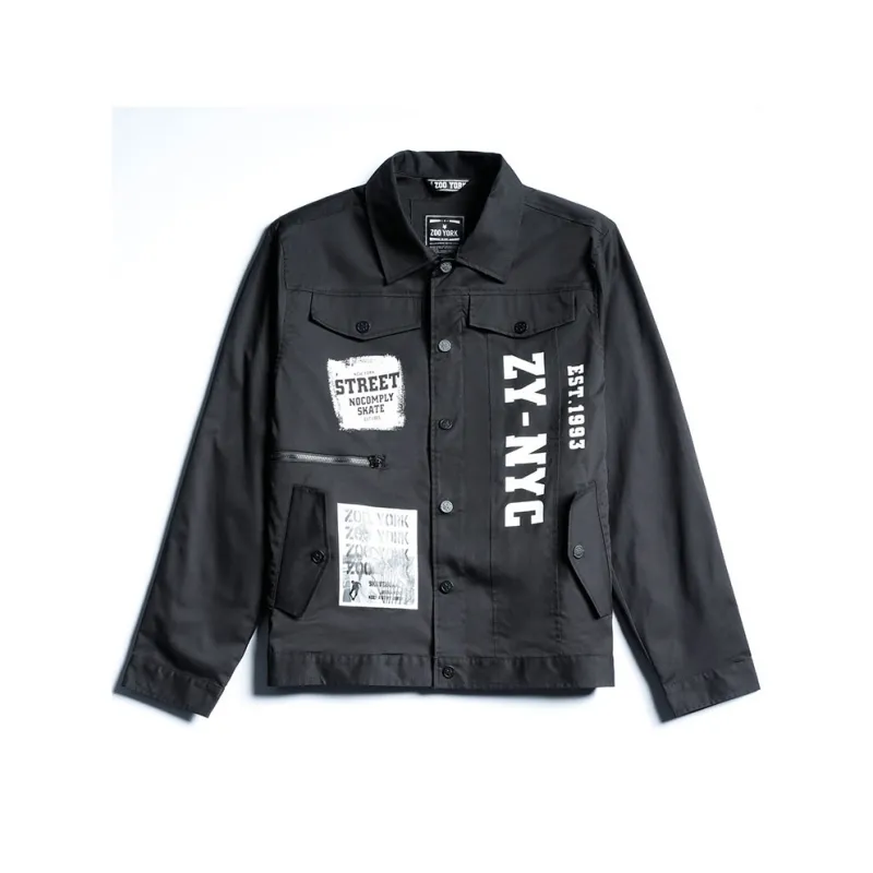 Zoo York Loose Fit Jacket Unisex Black-0