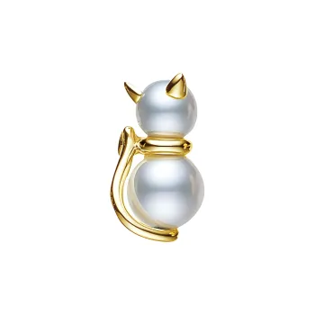 MIKIMOTO Pearl Brooches Women's Gold
