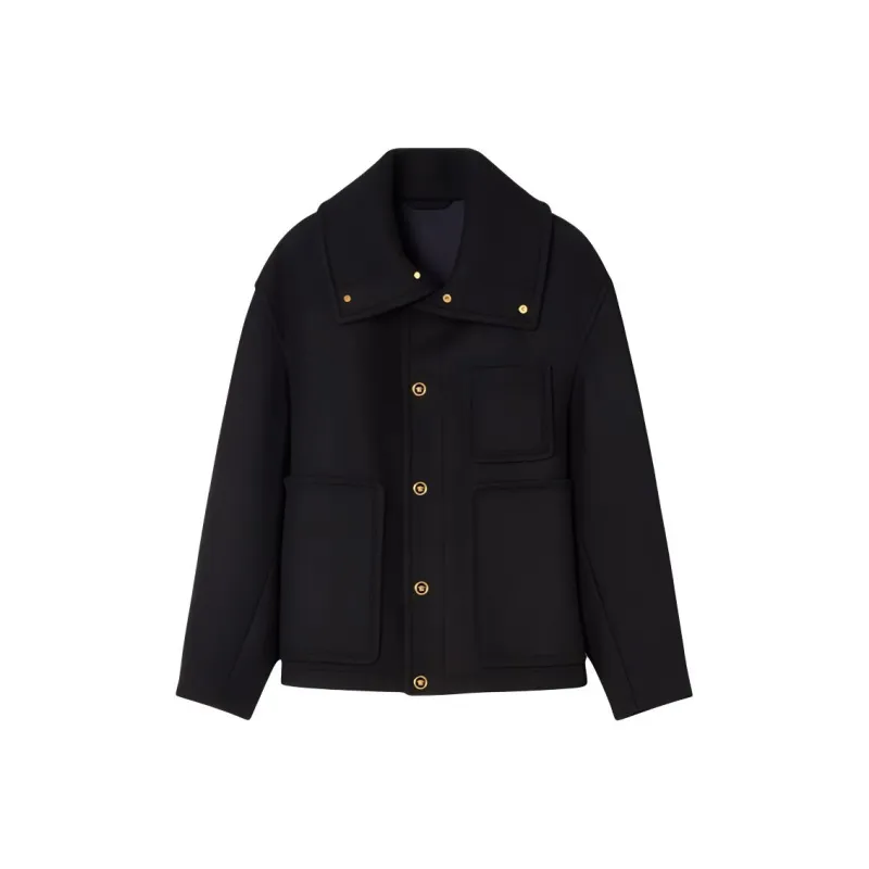 VERSACE Long Sleeved Buttoned Peacoat-0