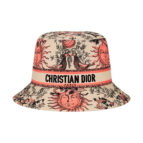 DIOR Polyamide Bucket Hats Women's Coral