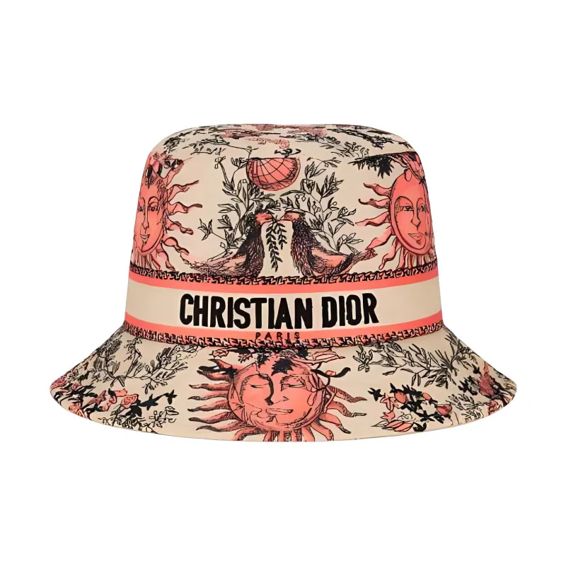DIOR Polyamide Bucket Hats Women's Coral-0