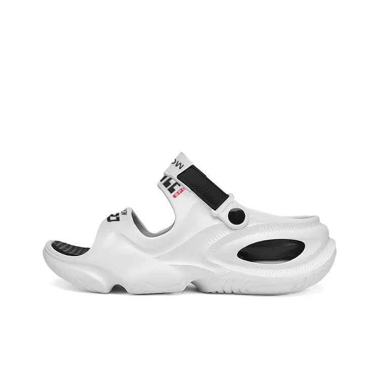 MIIOW Beach Sandals Unisex Black Gray/Mint Green/Orange/White Black-6