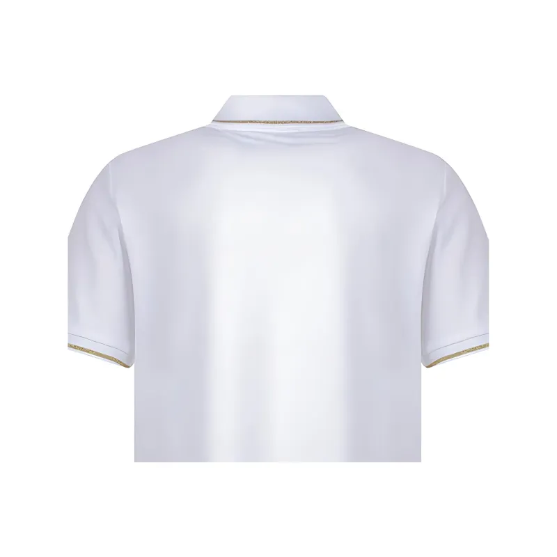 VERSACE JEANS COUTURE Logo embroidered Cotton Polo Shirt-8