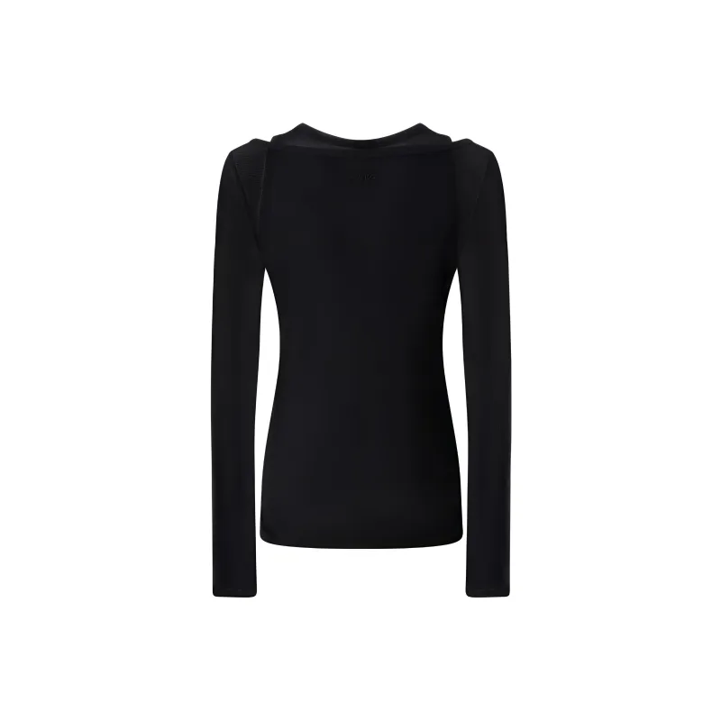 PINKO Long sleeve Gauze T shirt-1