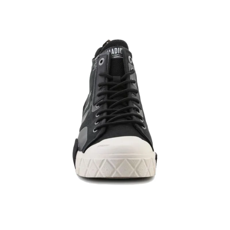 Palladium Ace Anti Slip Wear Resistant High Top Casual Shoes Unisex Black-4