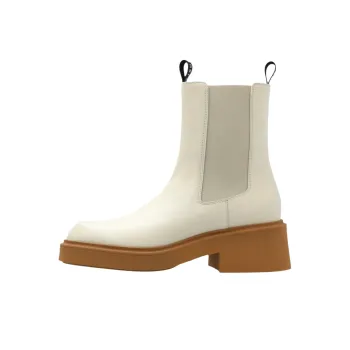 Furla Short Chelsea Boots Women's Ecru