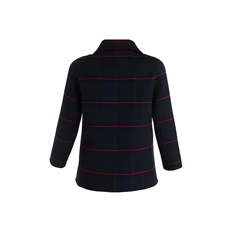 QIAOWANNI Coats Women's Phantom Black-1