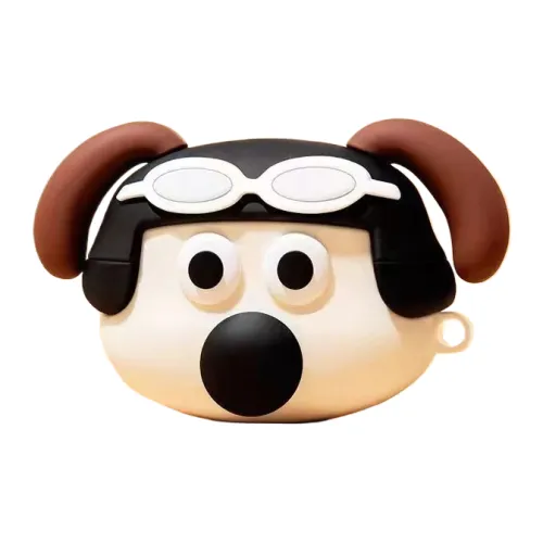 MODENGGUAN Compatibility Apple AirPods 4/3/2/1/Pro Silicone Trendy Cartoon The Doorkeeper Dog Headphone Cases