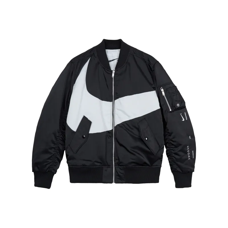 Nike Therma-FIT Synthetic Phil Reversible Bomber Jacket Black-0