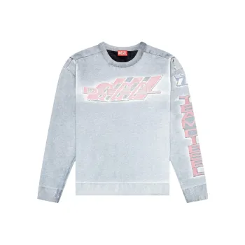 DIESEL FW24 Sweatshirt Men's Light Gray
