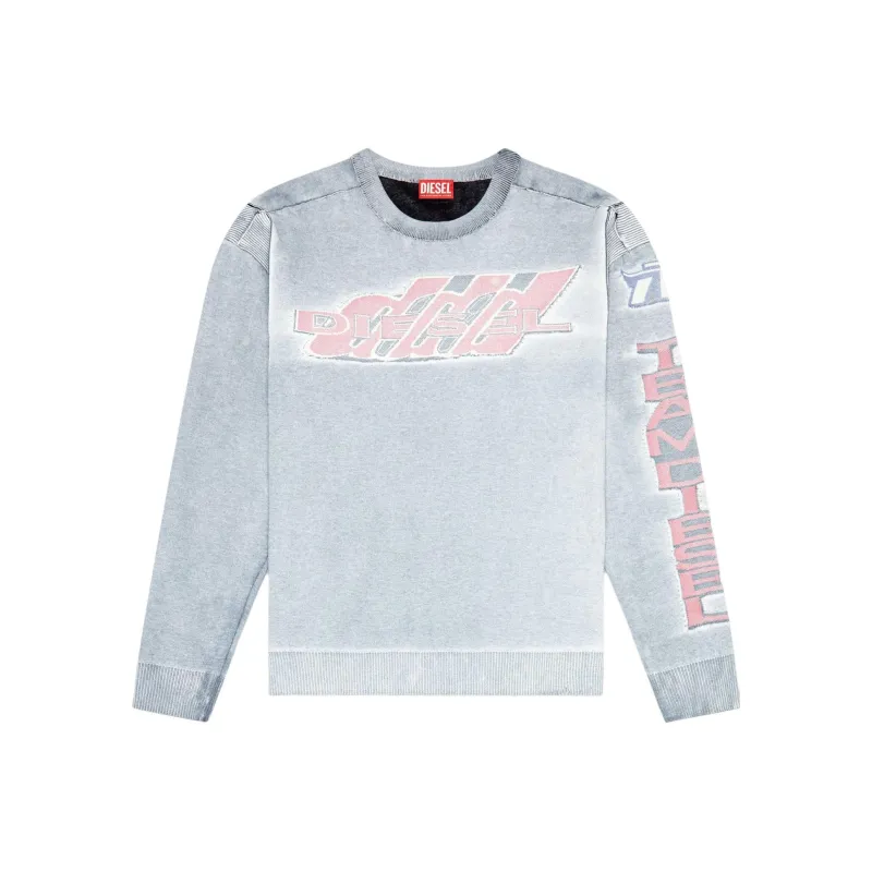 DIESEL FW24 Sweatshirt Men's Light Gray-0