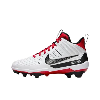 Nike Alpha Menace Strong White University Red Dark Smoke Grey Black