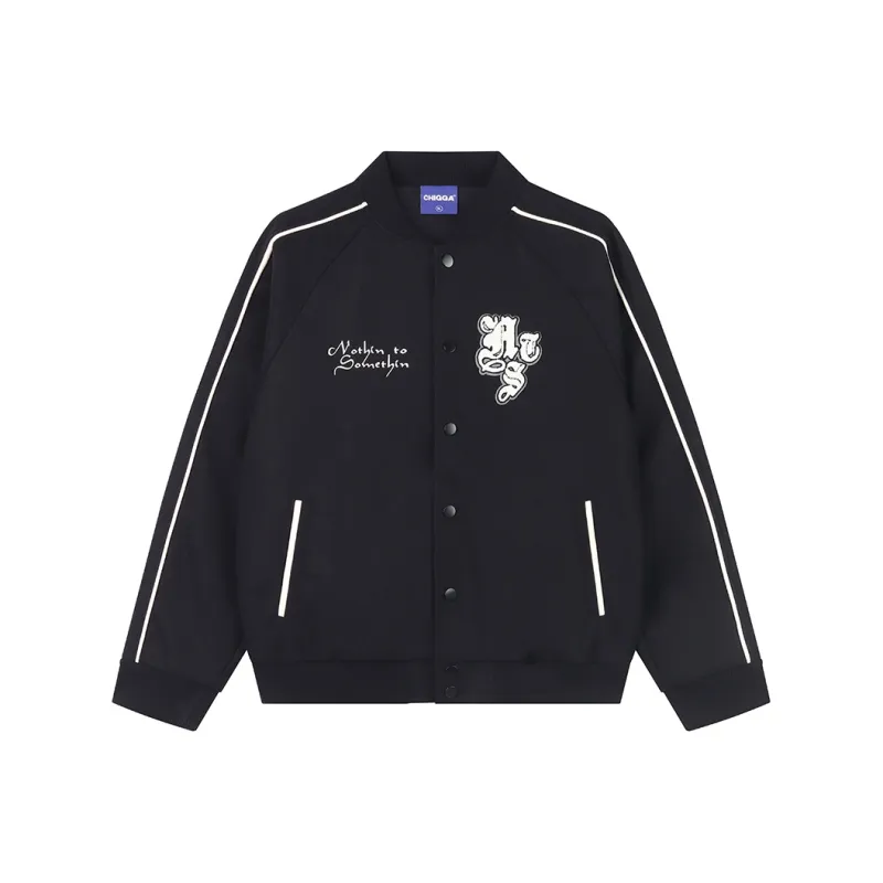 CHIGGALAB Loose Fit Jacket Unisex Black-0