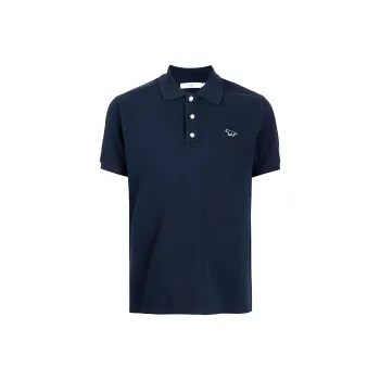 Maison Kitsune Polo Shirts Men Marine Blue