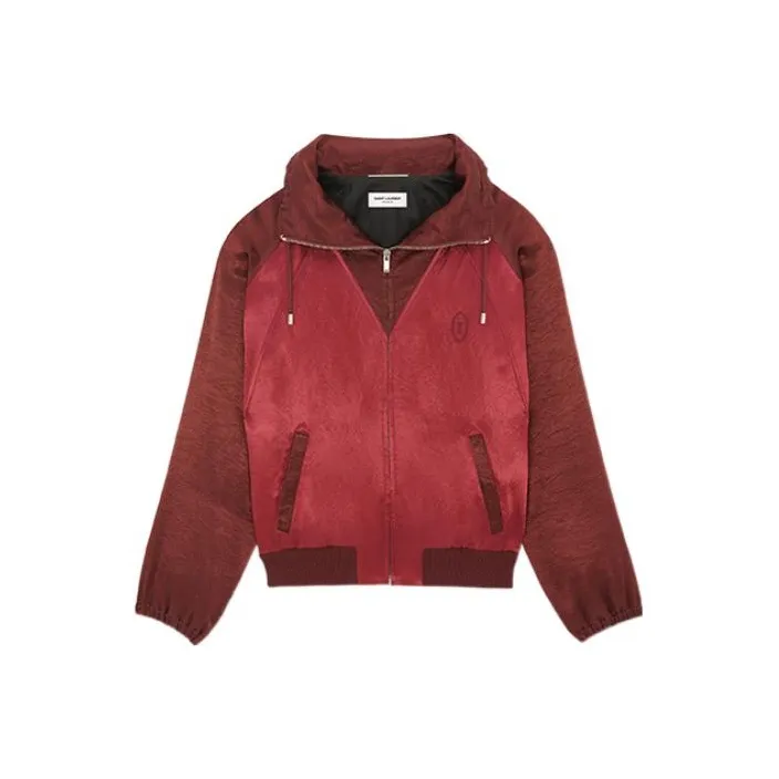 SAINT LAURENT FW22 Jackets & Coats Men's Burgundy-0