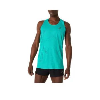 Asics Metarun Tank Top Men's Blue Green