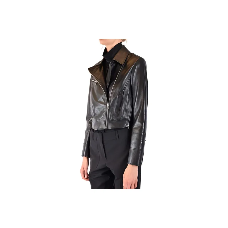 SportMa Leather Jacket Women's Black-2