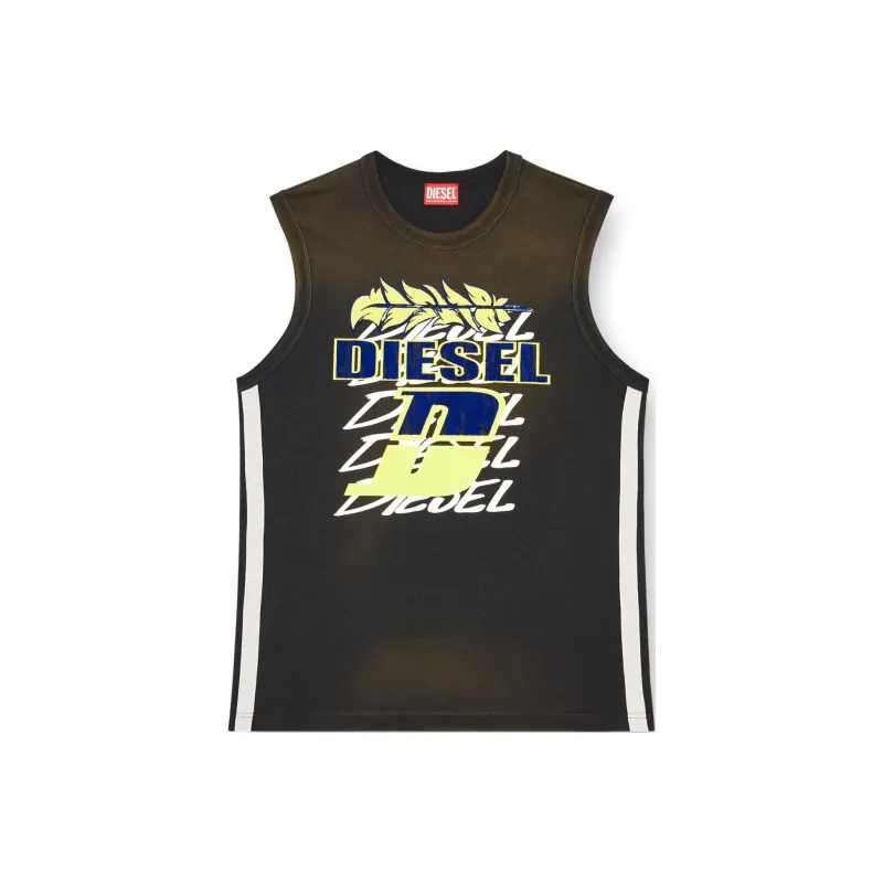 DIESEL Tank Tops Men Black-0