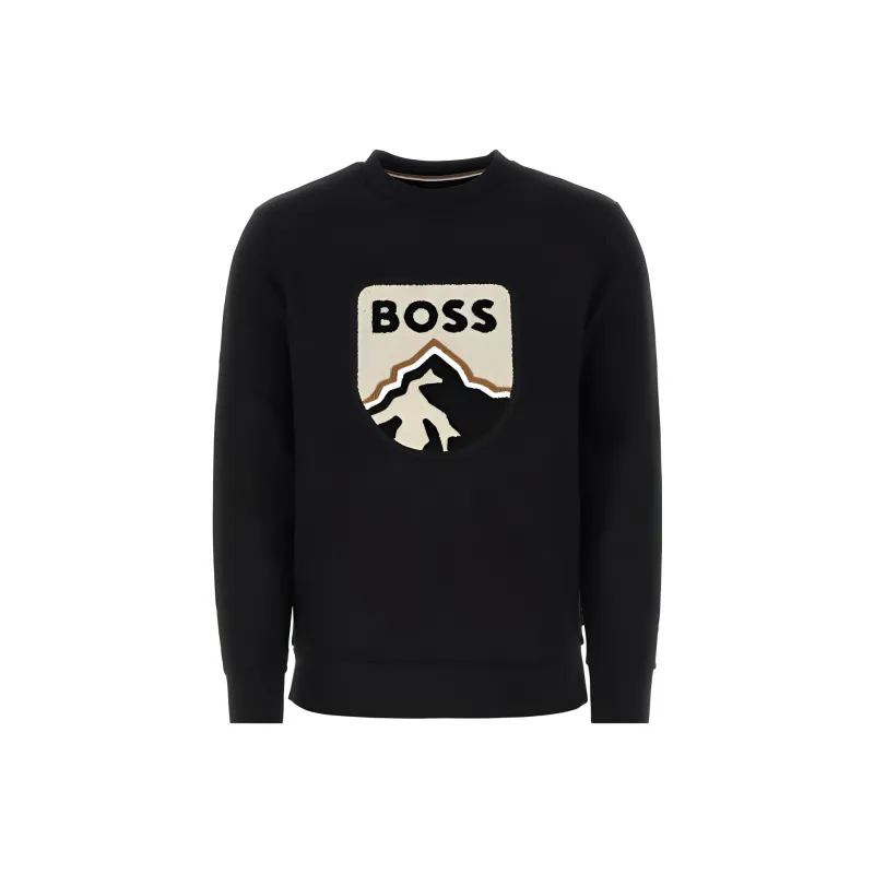 HUGO BOSS SS23 Sweatshirt Men's Black-0