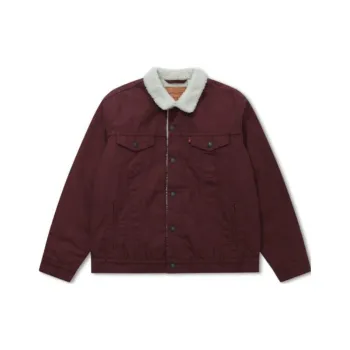 Levis Jackets Men Burgundy