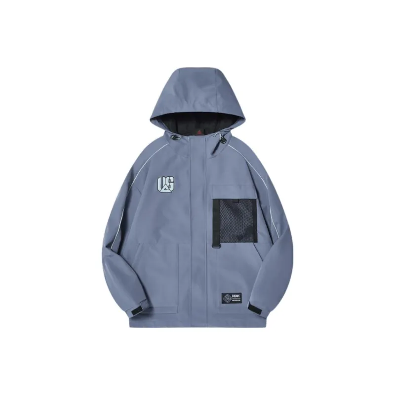PEAK Jackets Men Gray Blue-0
