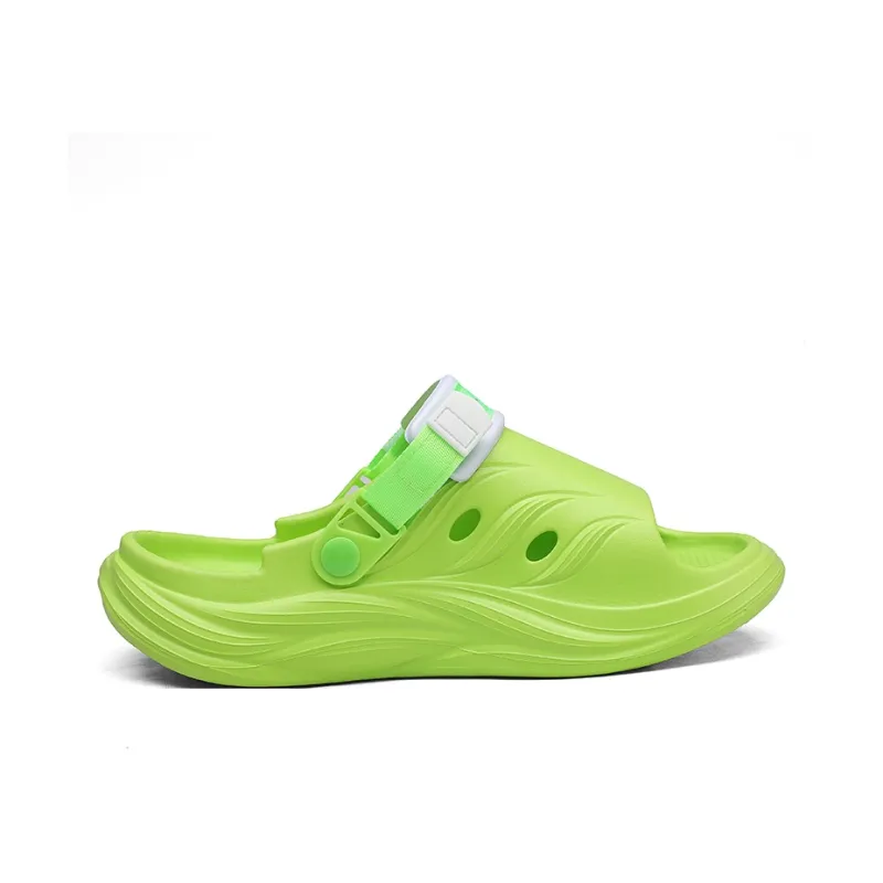YUZHAOLIN Beach Sandals Unisex Black/Neon Green/Khaki-6