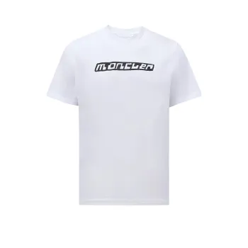 Moncler T Shirts Unisex White