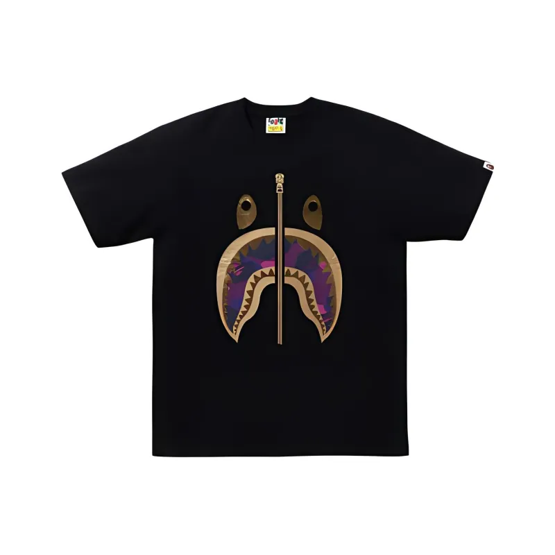 A BATHING APE Color Camo Shark Tee SS24-4