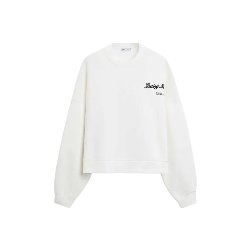 ZARA Sweatshirts Men White-0