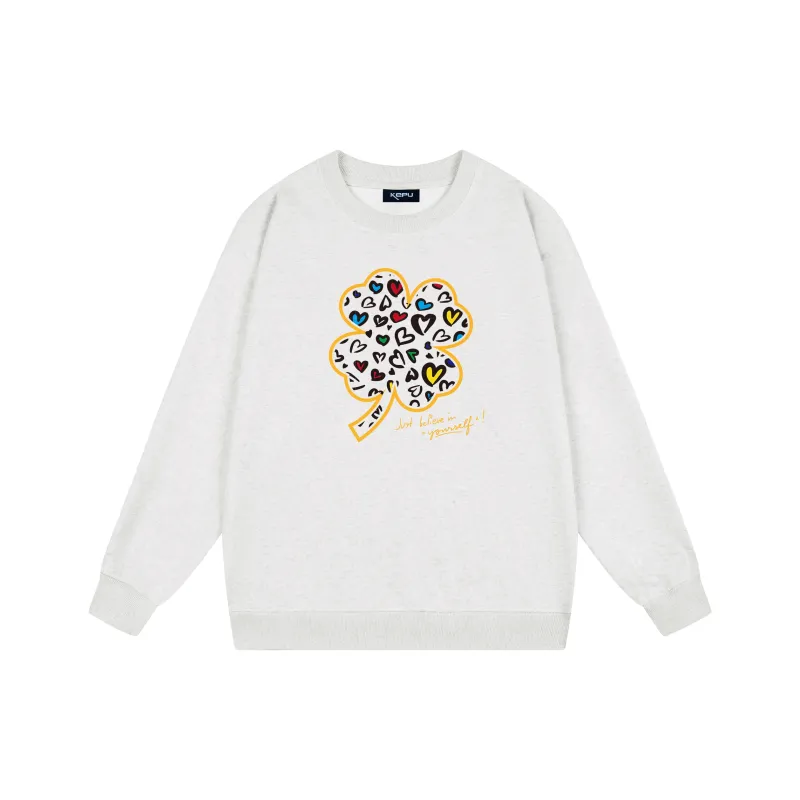 Kepu Sweatshirt Unisex White Heather Gray-0