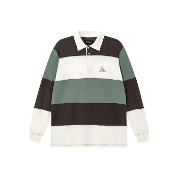Toos. Polo Shirts Men White Green Patchwork