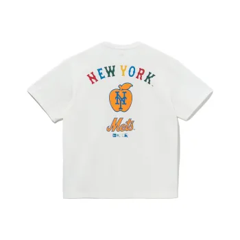 New Era x MLB Drop Shoulder Sleeve T-Shirt Unisex White