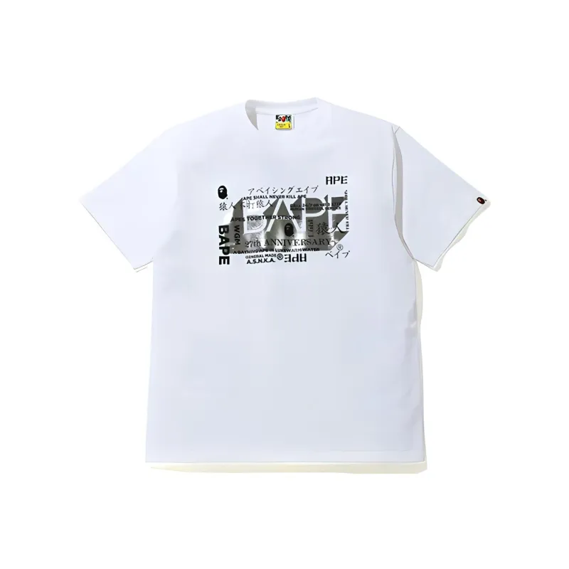 Bape 27th Anniversary Foil Tee-0