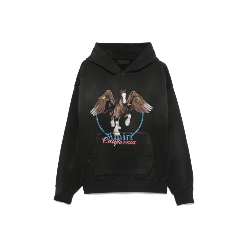AMIRI Pegasus Printed Jersey Hoodie-0