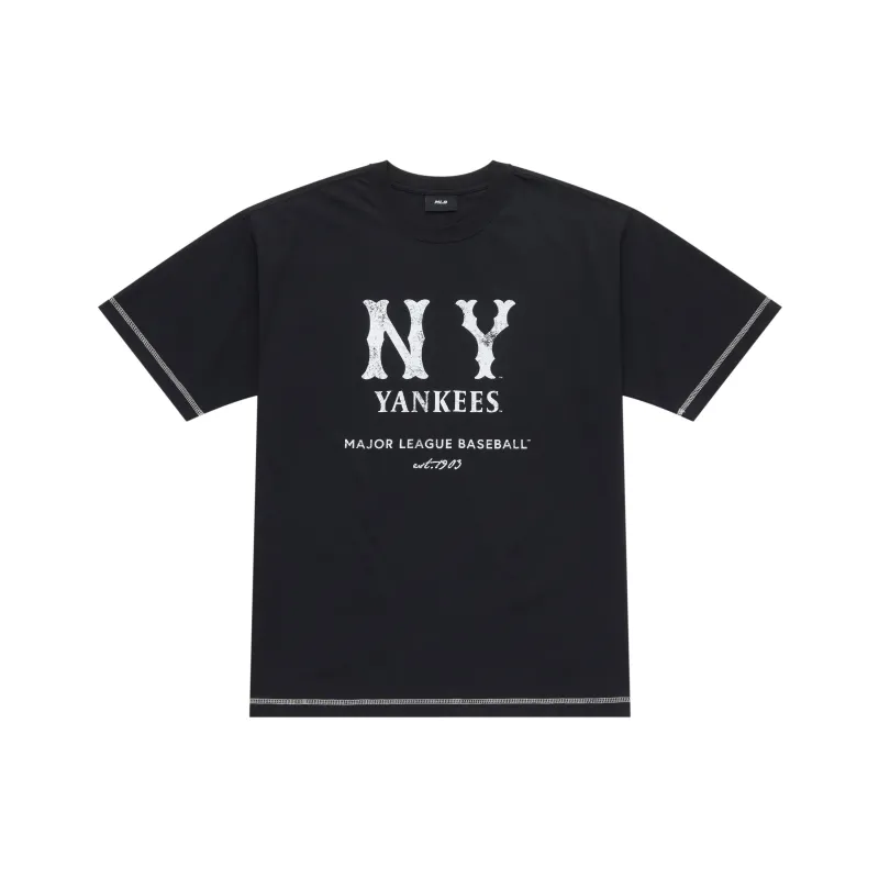 MLB New York Yankees Basic Collection SS25 T Shirt Unisex Black-0
