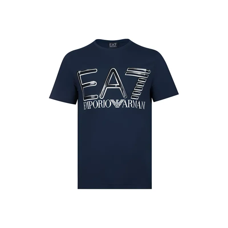 EMPORIO ARMANI EA7 T Shirts Men Blue-0