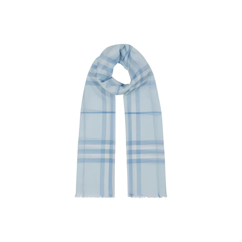 Burberry Checked Wool Scarf-0