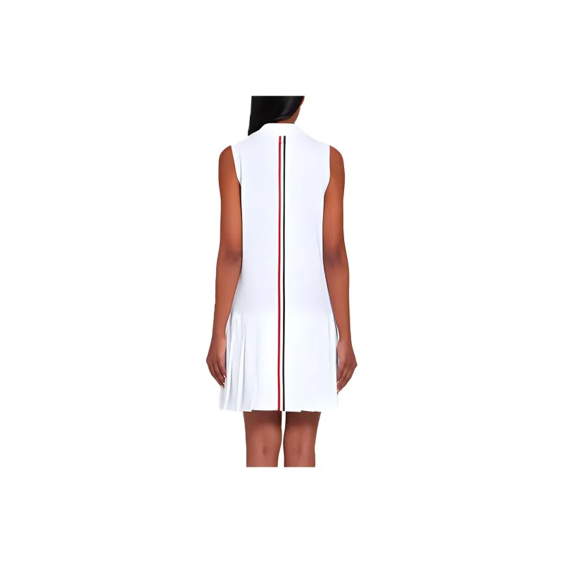 THOM BROWNE Sleeveless Dresses Women's White-1