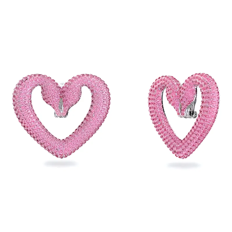 Swarovski Crystal Earrings Women's Pink-1