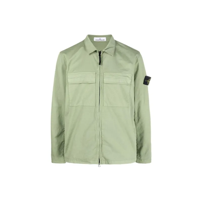 STONE ISLAND Jacket Men's Light Green-0