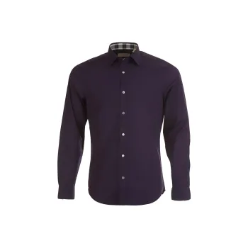 Burberry Shirts Men Purple