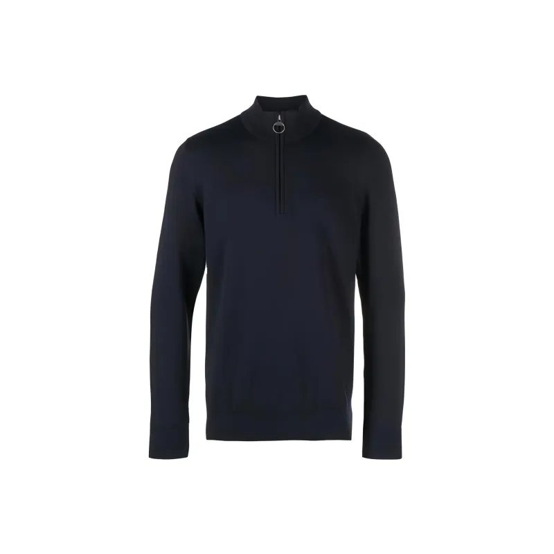 BARBOUR Logo-embroidered Half-zip Jumper-0