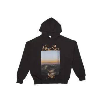 Blue Sky Inn Logo Sunset Cotton Hoodie