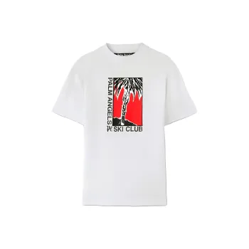 PALM ANGELS Ski Club Graphic Printed T Shirt