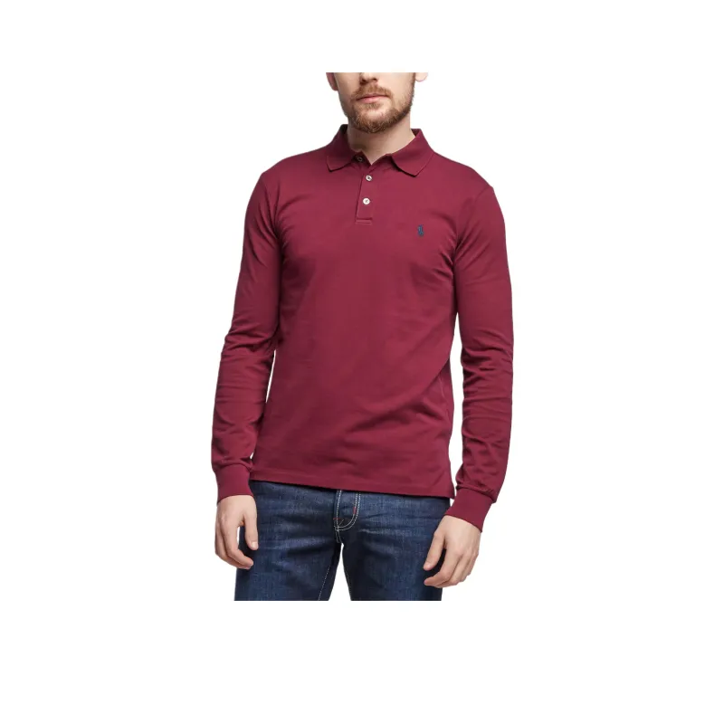 Polo Ralph Lauren SS24 Polo Shirt Men's Burgundy-0