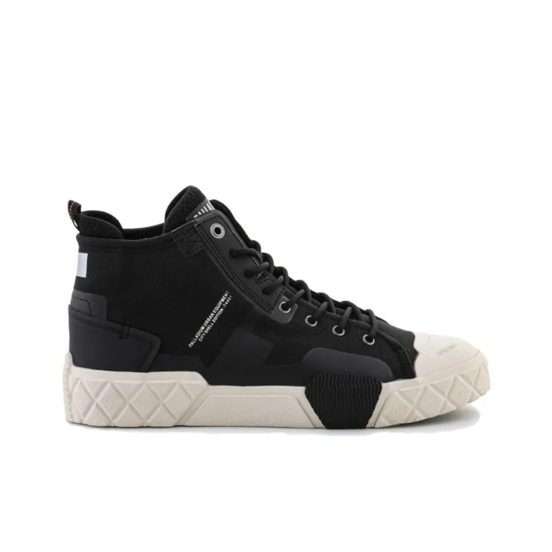Palladium Ace Anti Slip Wear Resistant High Top Casual Shoes Unisex Black-1