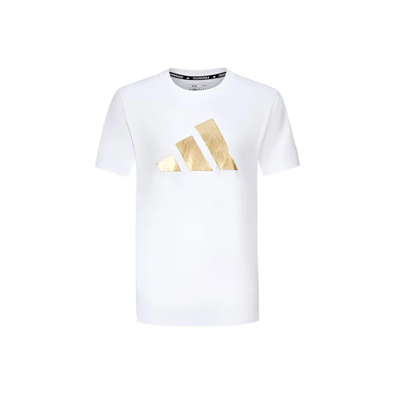 Adidas T-Shirts Men's White Gold-0