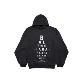 Balenciaga Optical Logo Printed Hoodie