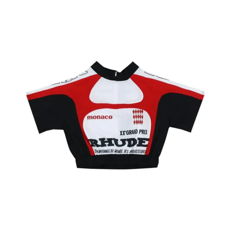 RHUDE Raglan Racing Jersey Top-0